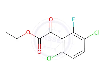 Chemical structure of ethyl 2-(3,6-dichloro-2-fluorophenyl)-2-oxoacetate