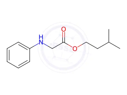 Chemical structure of 3-Methylbutyl 2-anilinoacetate