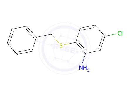 Chemical structure of 2-(Benzylthio)-5-chloroaniline