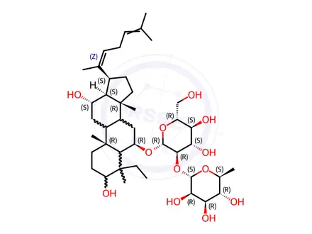 Chemical structure of 20(Z)-Ginsenoside F4