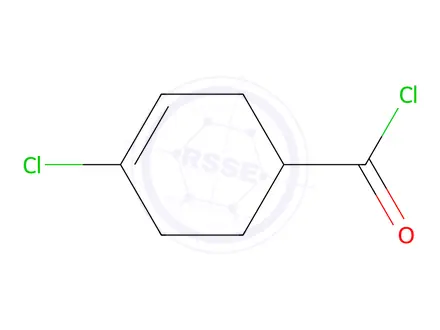 Chemical structure of 3-Cyclohexene-1-carbonyl chloride, 4-chloro-(9CI)