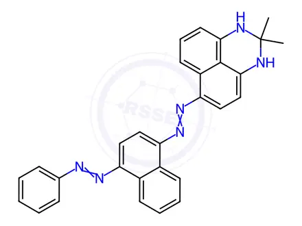 Chemical structure of Sudan Black