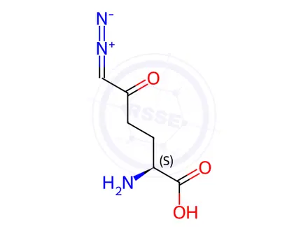 Chemical structure of 6-Diazo-5-oxo-L-norleucine