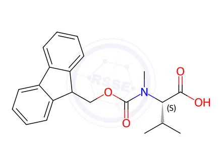 Chemical structure of Fmoc-N(Me)Val-OH