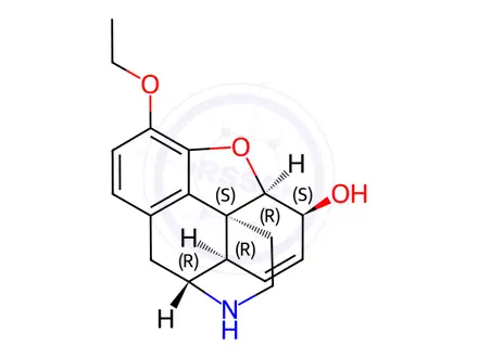 Chemical structure of Norethylmorphine