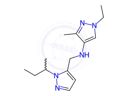 Chemical structure of N-[(1-sec-butyl-1H-pyrazol-5-yl)methyl]-1-ethyl-3-methyl-1H-pyrazol-4-amine