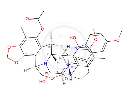 Chemical structure of Lurbinectedin Impurity 36