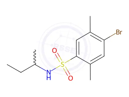 Chemical structure of 4-Bromo-N-(sec-butyl)-2,5-dimethylbenzenesulfonamide