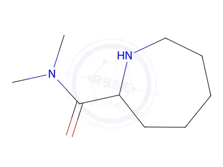 Chemical structure of N,N-dimethylazepane-2-carboxamide