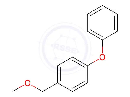Chemical structure of alpha-methoxyphenoxytoluene