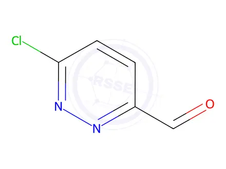 Chemical structure of 3-Pyridazinecarboxaldehyde, 6-chloro-(9CI)
