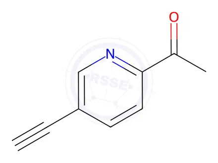 Chemical structure of 1-(5-Ethynylpyridin-2-yl)ethan-1-one