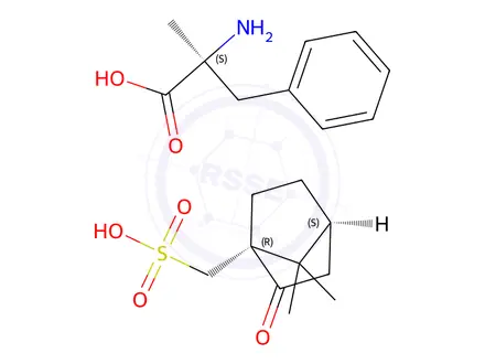 Chemical structure of L-alpha-Methylphenylalanine