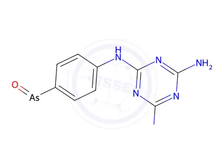 Chemical structure of Melarsen Oxide