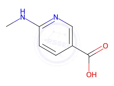 Chemical structure of 6-(Methylamino)nicotinic acid