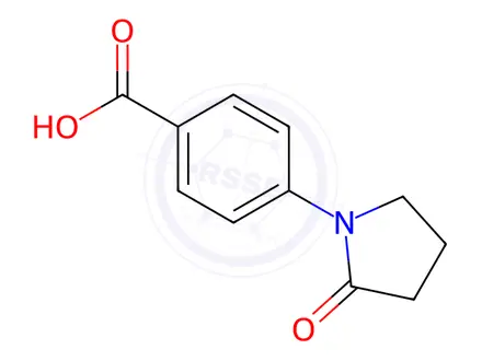 Chemical structure of 4-(2-Oxopyrrolidin-1-yl)benzoic Acid