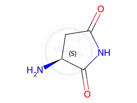 Chemical structure of (3S)-3-Amino-2,5-Pyrrolidinedione