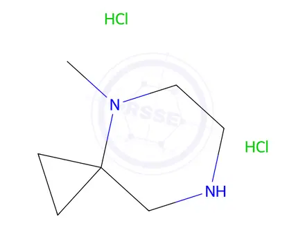 Chemical structure of 4-methyl-4,7-diazaspiro[2.5]octane dihydrochloride