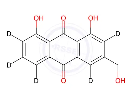 Chemical structure of Aloe-emodin-d5