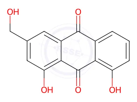Chemical structure of Aloe-emodin