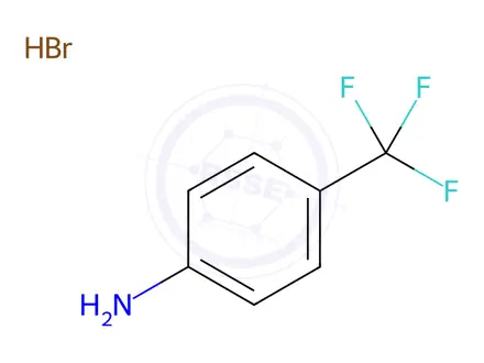 Chemical structure of 4-(Trifluoromethyl)aniline Hydrobromide