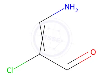 Chemical structure of (Z)-3-amino-2-chloroacrylaldehyde