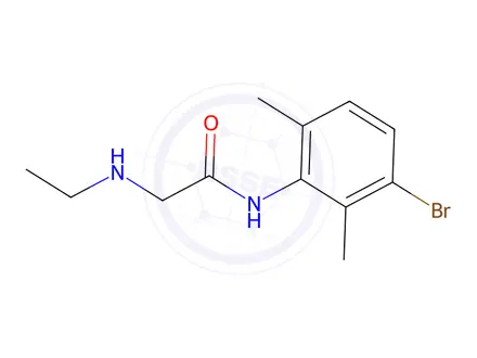 Chemical structure of N-Desethyl 3-Bromo Lidocaine