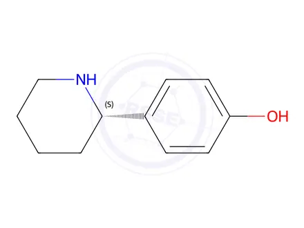 Chemical structure of (S)-4-(piperidin-2-yl)phenol