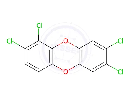 Chemical structure of 1,2,7,8-Tetrachlorodibenzo-p-dioxin