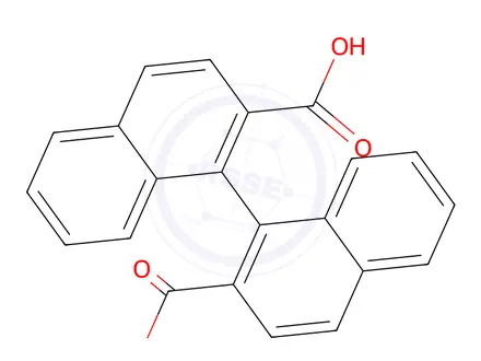 Chemical structure of (S)-[1,1’-Binaphthalene]-2,2’-dicarboxylic Acid