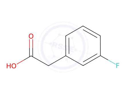 Chemical structure of 3-Fluorophenylacetic acid