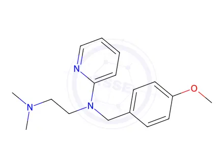 Chemical structure of Mepyramine