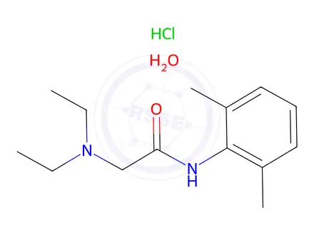 Chemical structure of Lidocaine Hydrochloride Monohydrate