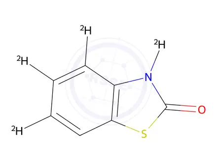 Chemical structure of 2(3H)-Benzothiazolone-d4