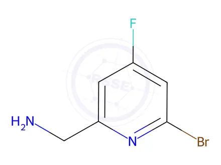 Chemical structure of (6-Bromo-4-fluoropyridin-2-yl)methanamine