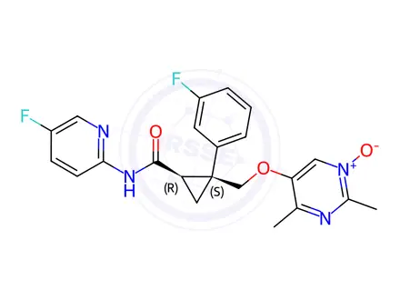 Chemical structure of Lemborexant N1-Oxide