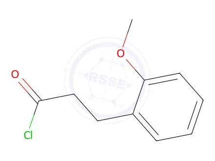 Chemical structure of 3-(2-Methoxy-phenyl)propionyl Chloride