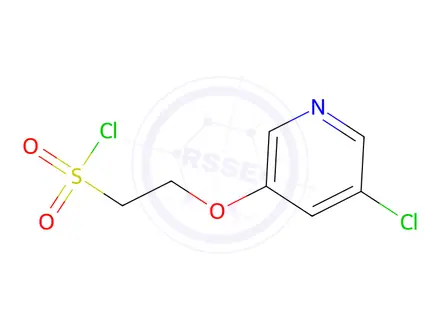 Chemical structure of 2-((5-Chloropyridin-3-yl)oxy)ethane-1-sulfonyl chloride