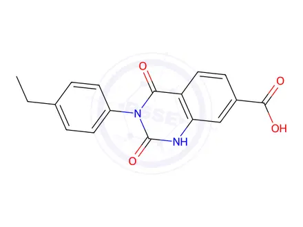 Chemical structure of 3-(4-Ethylphenyl)-2,4-dioxo-1,2,3,4-tetrahydro-quinazoline-7-carboxylic acid