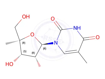 Chemical structure of 4'-Methyl-5-methyluridine