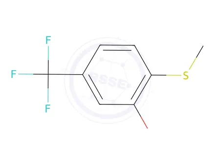 Chemical structure of 2-(Methylthio)-5-(trifluoromethyl)phenol