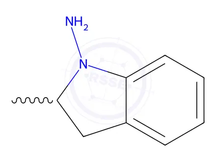 Chemical structure of Indapamide Impurity 5 (Indapamide EP Impurity C)