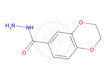 Chemical structure of 2,3-dihydro-1,4-benzodioxine-6-carbohydrazide