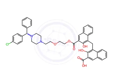 Chemical structure of Hydroxyzine Impurity 7