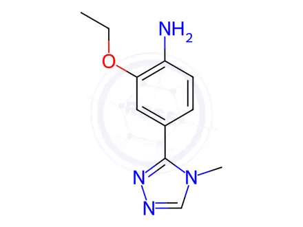 Chemical structure of 2-Ethoxy-4-(4-methyl-4H-1,2,4-triazol-3-yl)aniline