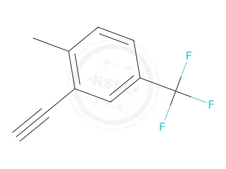 Chemical structure of 2-Ethynyl-1-methyl-4-(trifluoromethyl)benzene