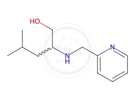 Chemical structure of 4-Methyl-2-((pyridin-2-ylmethyl)amino)pentan-1-ol