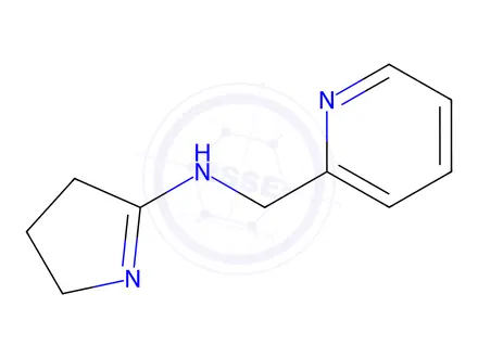 Chemical structure of N-(pyridin-2-ylmethyl)-3,4-dihydro-2H-pyrrol-5-amine