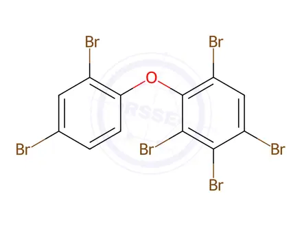 Chemical structure of 2,2',3,4,4',6-Hexabromodiphenyl Ether