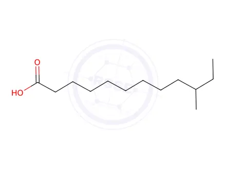 Chemical structure of 10-Methyldodecanoic acid